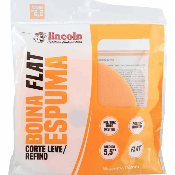BOINA FLAT ESPUMA CORTE LEVE/REFINO 5,5''